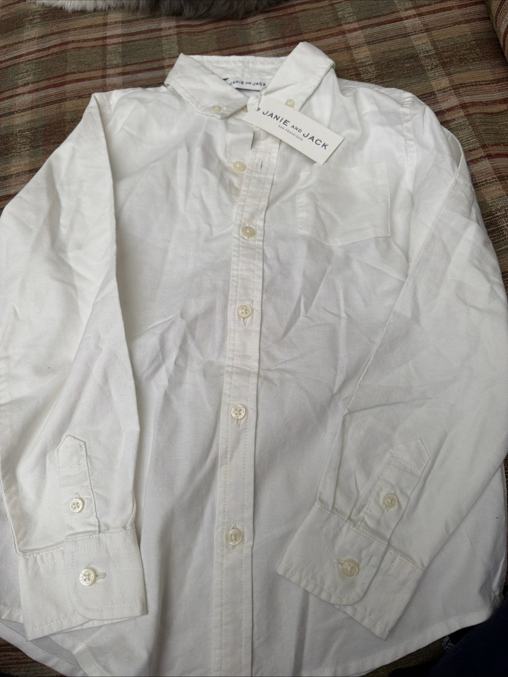 Janie and Jack White Boys' Button-Down Shirt